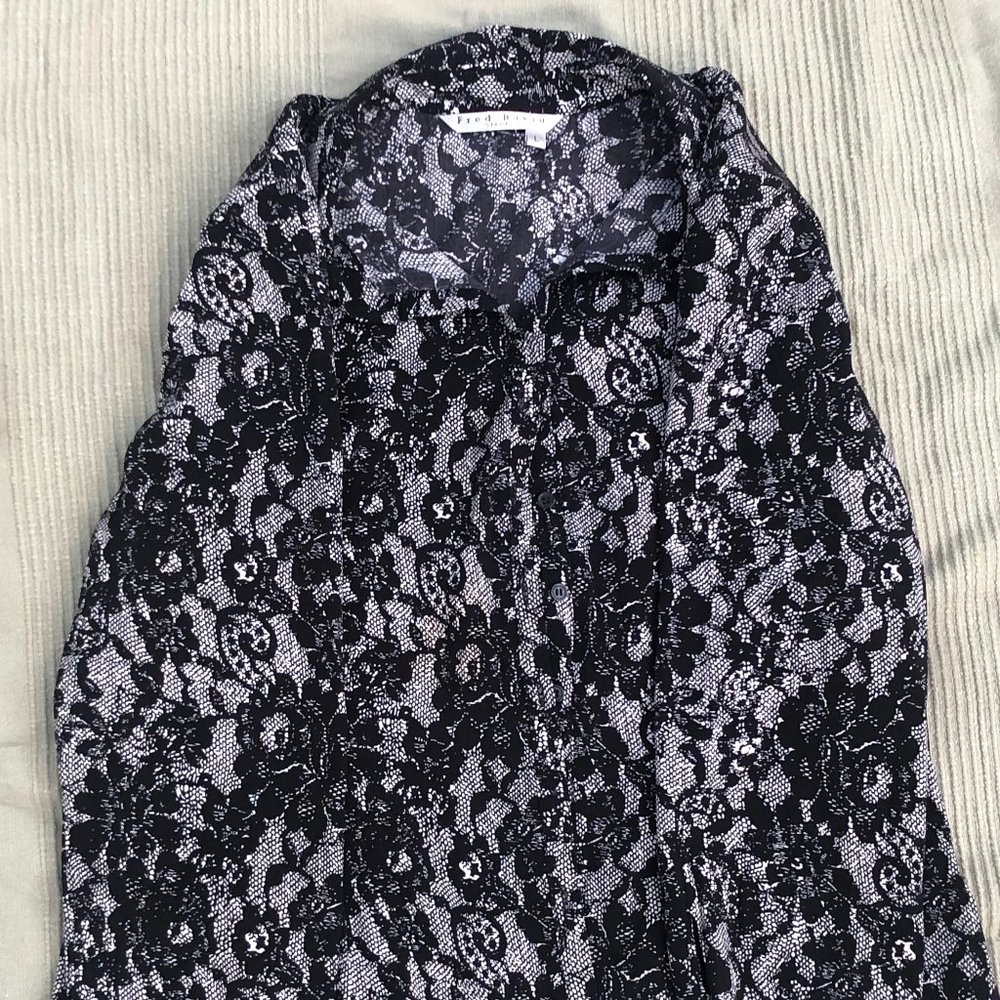 Patterned Button Up - Picture 2 of 3